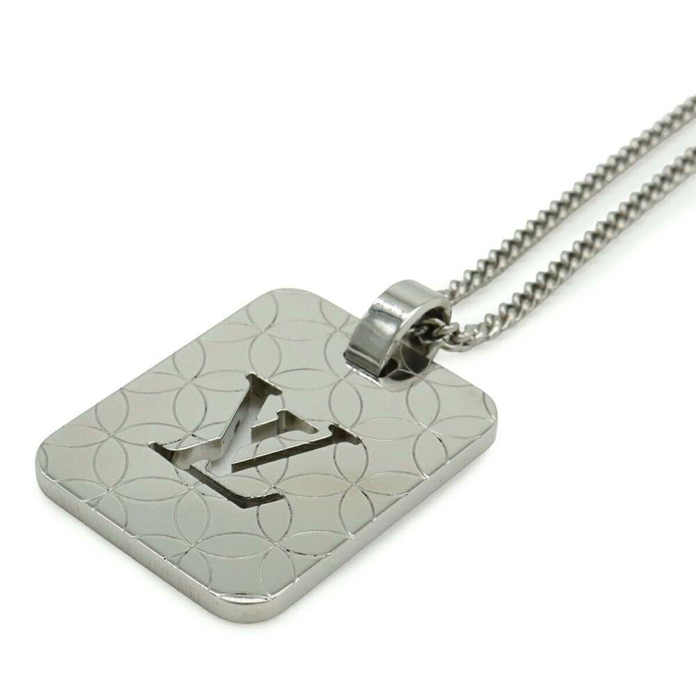 LOUIS VUITTON Silver Necklace - Picture 4 of 7